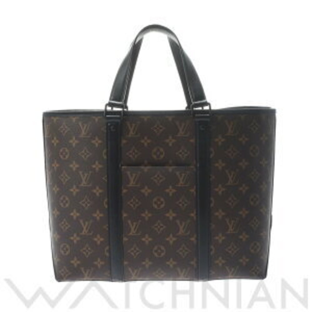 Louis Vuitton Monogram Macassar Brown Weekend Tote Brown Canvas Bag